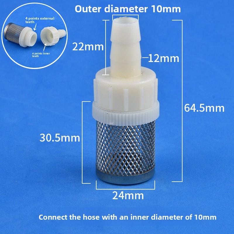 Stainless Steel Filter Mesh Cover Hose Connector Water Inlet Screen Sediment Impurity Filter Fish Tank Water Pump Hose Fitting