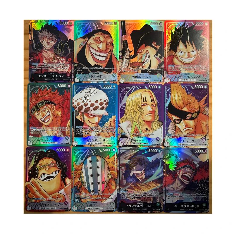 One Piece Diy Monkey Roronoa Zoro D Luffy Self Control Collect Signature Trading Flash Card Anime Cartoon Lovely Gift 63*88mm