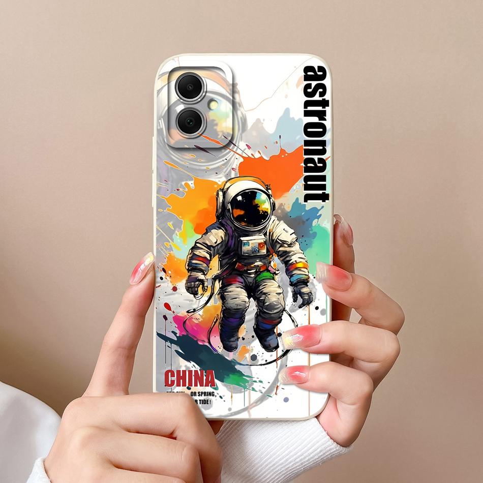 For Samsung Galaxy A05 A05S Case Cute Design Full Protection Funda For Samsung A 05 Soft Liquid Silicone Phone Back Cover Coque