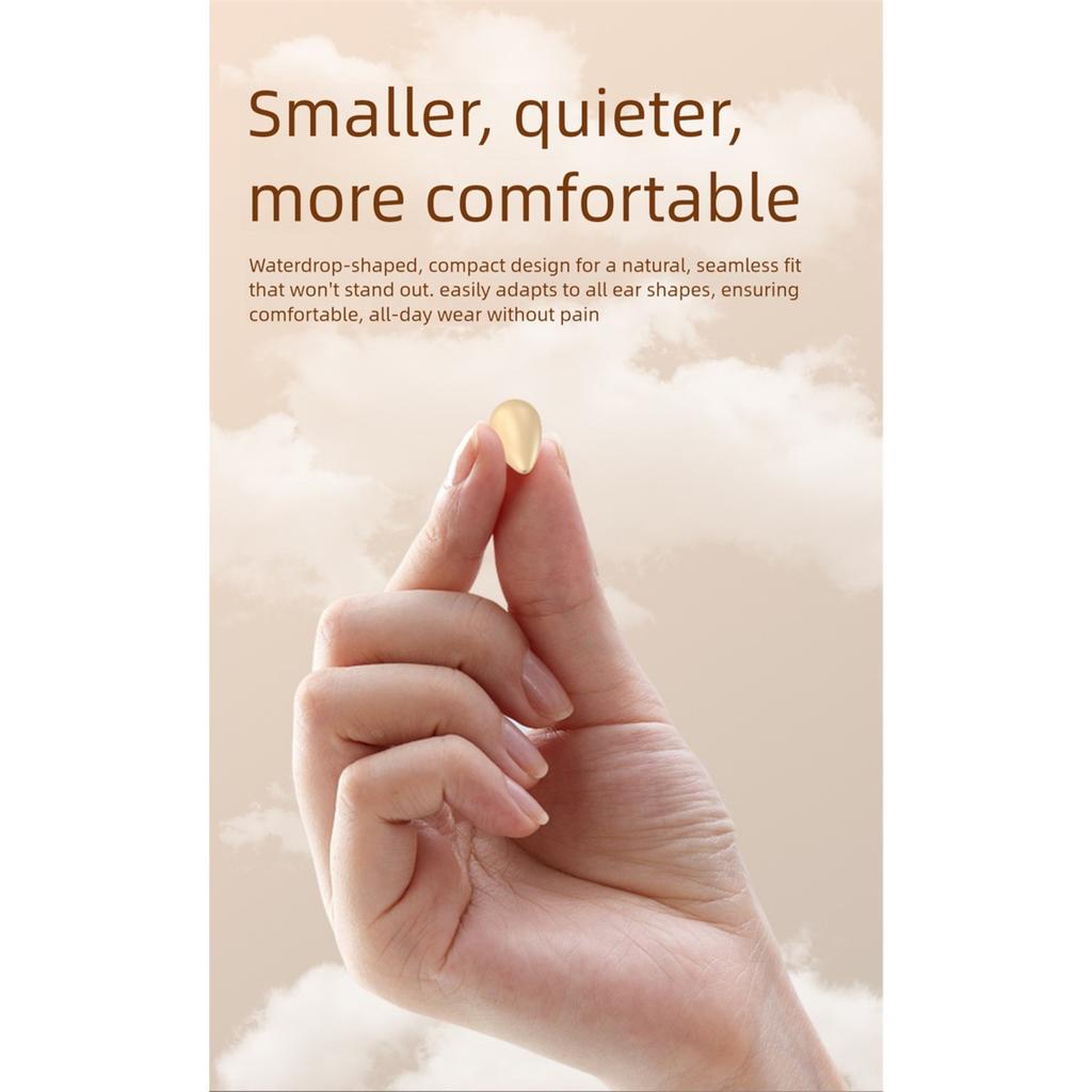New Mini Sleep Bluetooth Translation Earphone Comfortable Wear Power Display in Ear Style Bluetooth Headphone Translator Earbuds