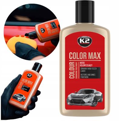Coloring Wax Paste for Car K2 Color Max 250 Ml Red