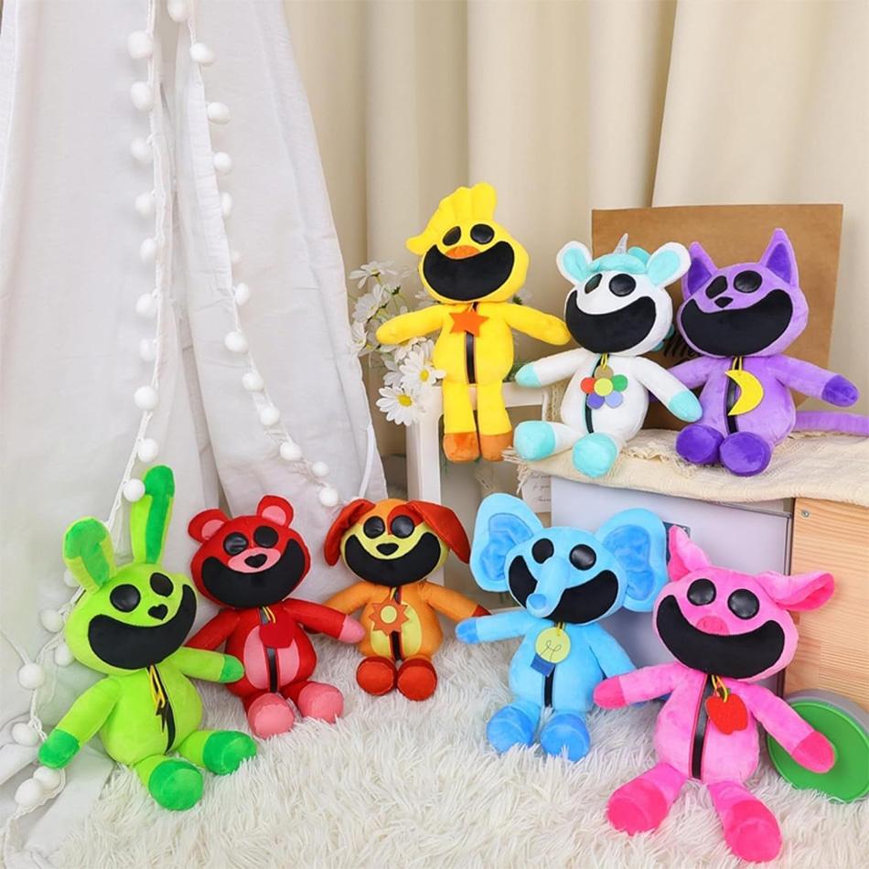 Smiling Critters Plush Toy Latest Monster Catnap Plush Yellow Dog Plushies Stuffed Pillow Doll Toys for Game Fans