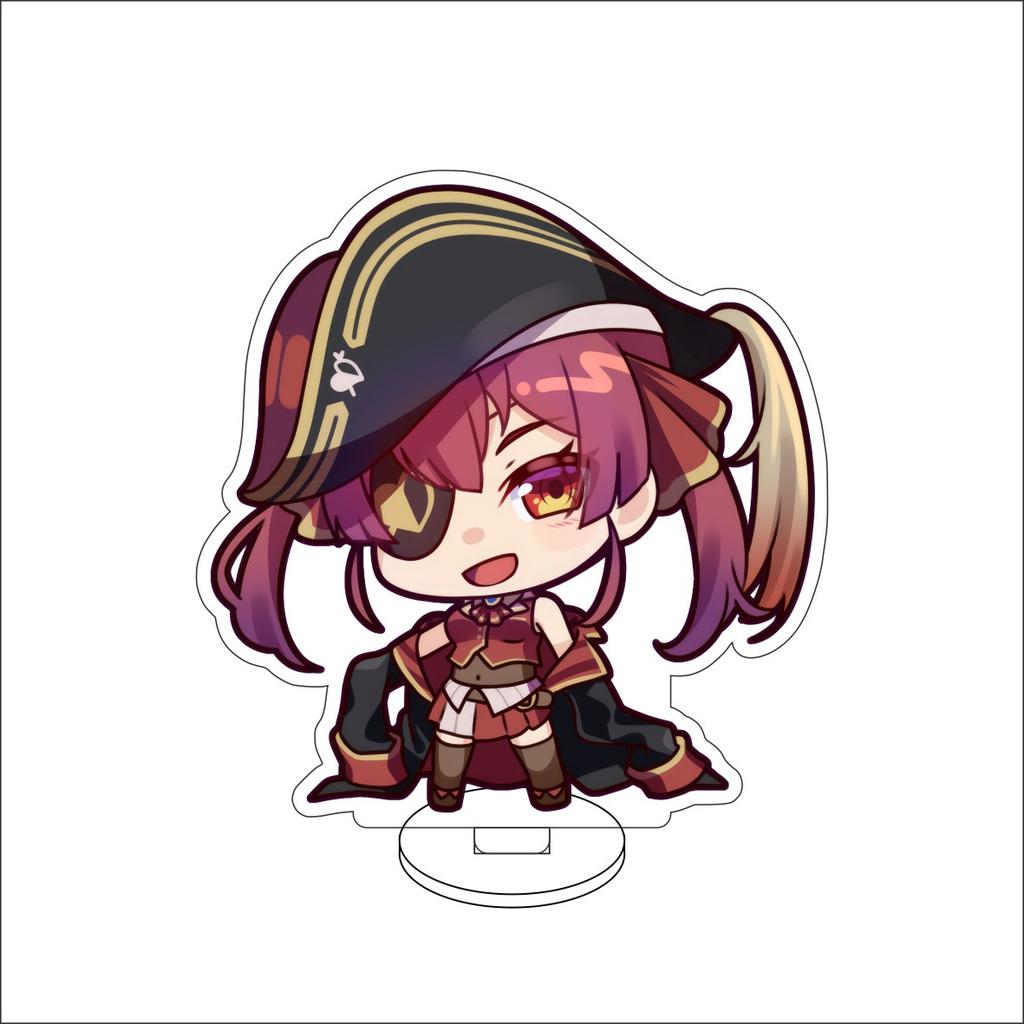 10CM Anime hololive Figure Stand Model Robocosan/Usada Pekora/Shirakami Fubuki Cute Desk Decor Standing Sign Gifts