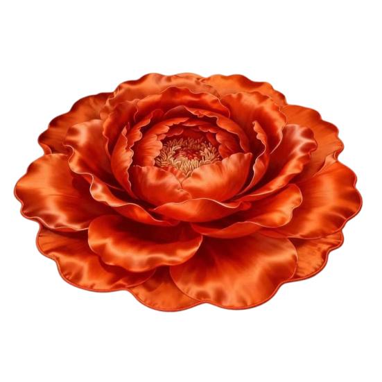 3D Blume Bereichsteppich Optische Illusion Blumenmuster Samtteppich Rutschfeste Plüschbodenmatte für Wohnzimmer Schlafzimmer Kinderzimmer Eingangsbereich