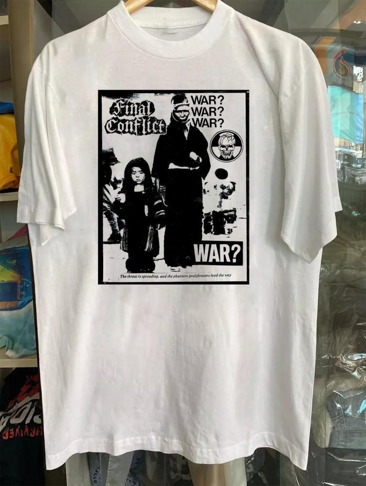 Final Conflict War white T Shirt S-5XL Cotton unisex Gifl For Fan Unisex T-Shirt S