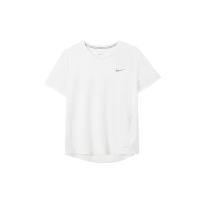 T Shirts Women's White Crew Neck Moderate (Unisex) T-Shirts AJ8122 100