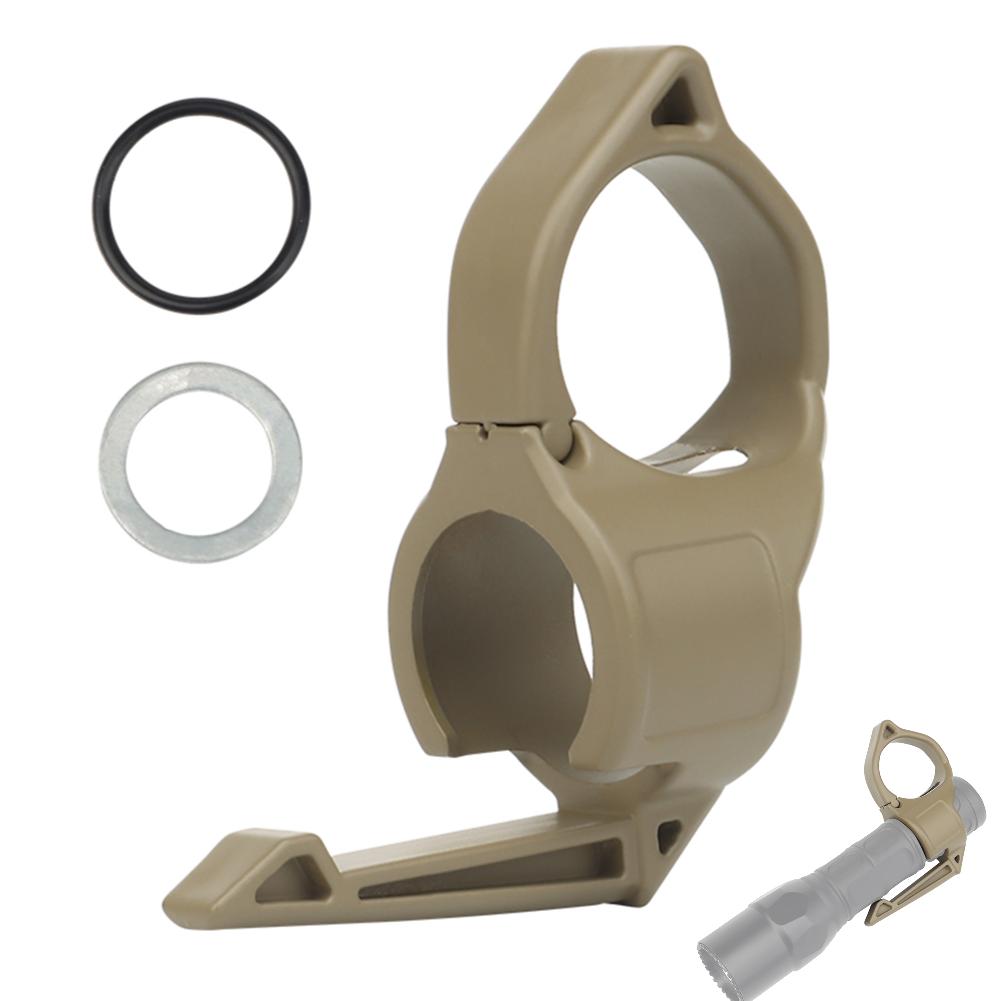 Outdoor Bicycle Multifunction Finger Ring For Tactical Switchback Flashlights Holder Tactical Flashlight Holder with Pocket Clip
