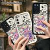 Phone case: 2D flat, suitable for Samsung Galaxy A34 A35 M05 M06 S20 S22 S21 FE Plus 5G, pink and purple rabbit, perfect Christmas and Halloween gift