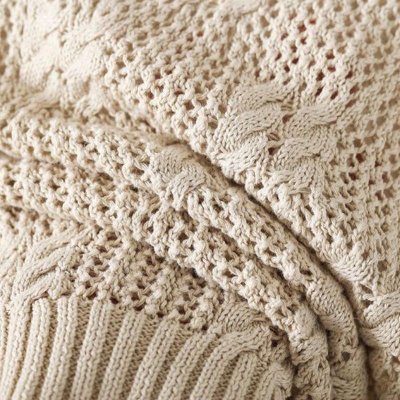 Women's Stylish V-Neck Pullover Hollow-Out Knitted Vest Versatile Sleeveless Sweater Gilet for Spring and Autumn
