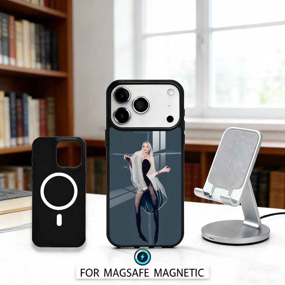 Singer M-Madonna Phone Case Magnetic For iPhone17 16 15 14 13 12 Pro Max For Magsafe Wireless Charging Cover
