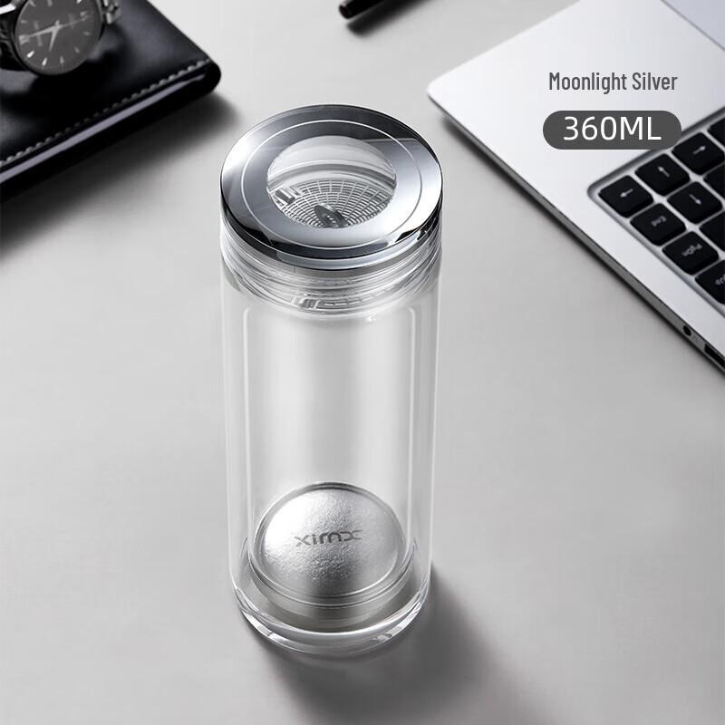 XIMX Double-Layer Borosilicate Glass Cup