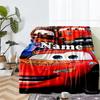 Custom Name Cars Theme Printed Blanket - Perfect for Couch, Bed, Travel & Outdoor Use | Machine Washable, Cozy & Durable.