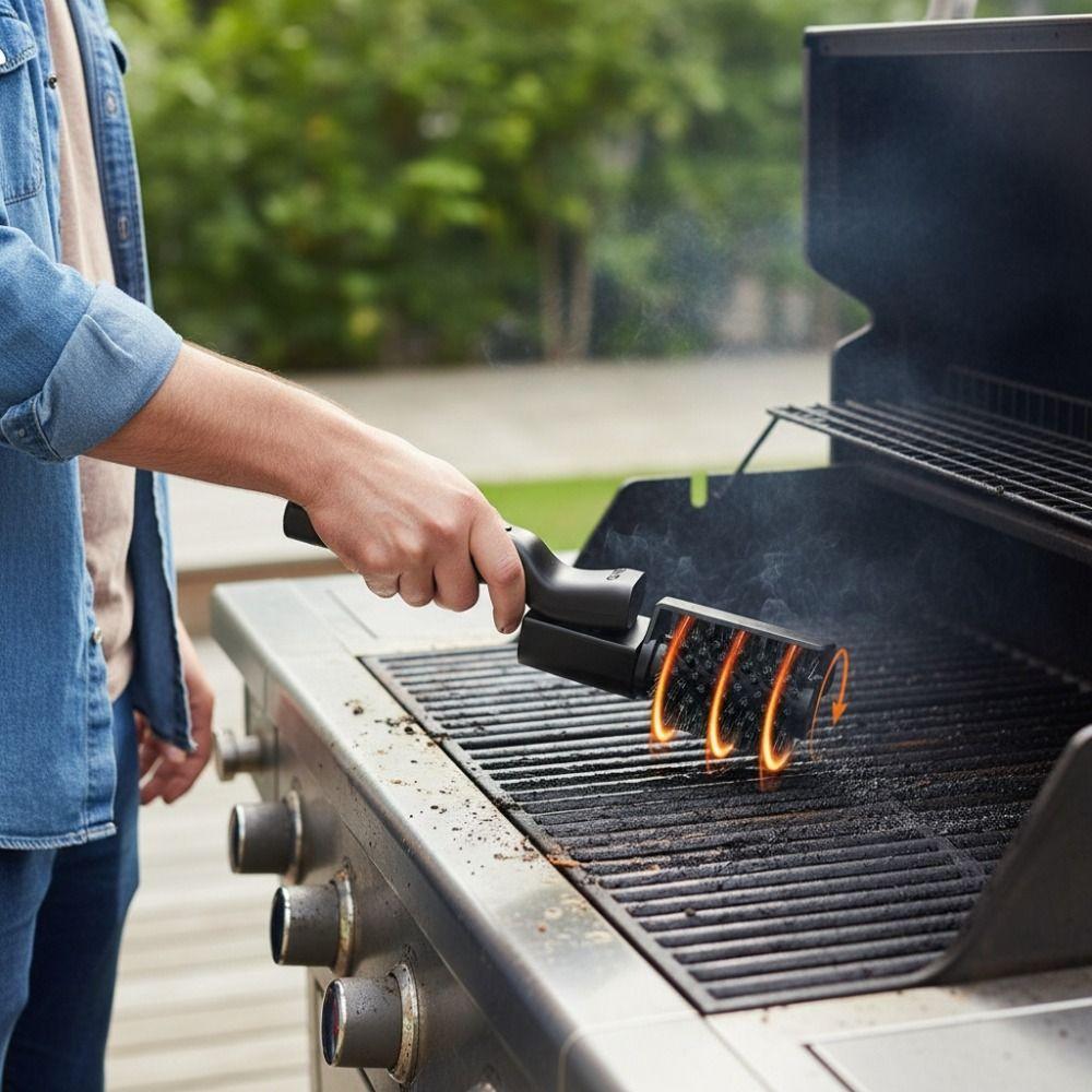 Adjustable Angle BBQ Cleaning Brush 360 Degree Rotate Barbecue Grill Cleaning Brush Kitchen