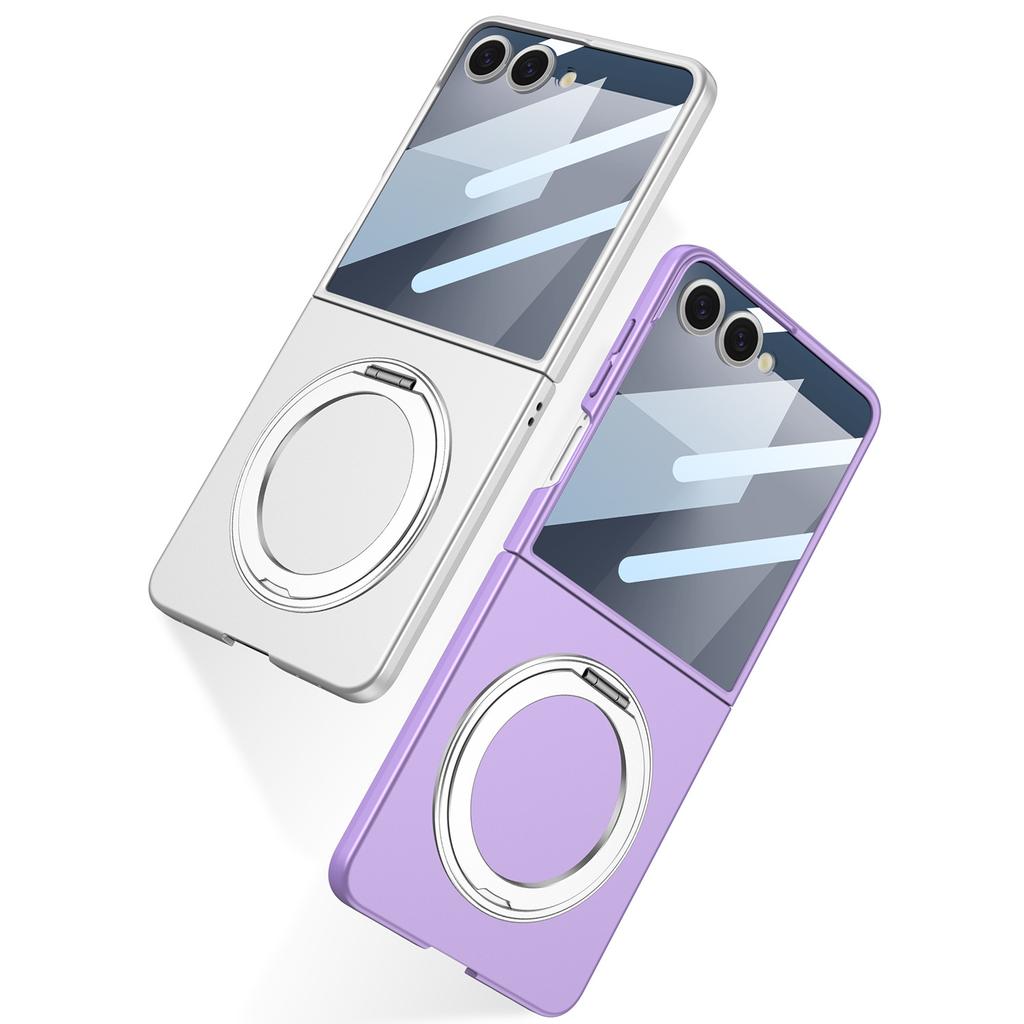 Suitable for Samsung ZFlip7 Mobile Phone Case Folding Screen Ultra Thin Full Inclusive Protective Case Film Anti Fall Flip7 Rotary Bracket