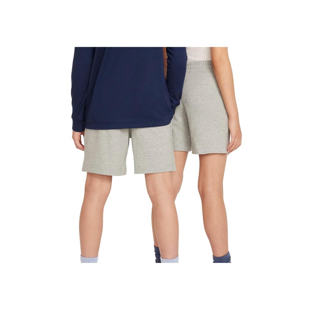 Nike Sportswear Club Big Kids 6" Knit Shorts Solid Color Print Embroidered Elastic Waist Shorts Kids Shorts Dark-Gray White FZ5512-063