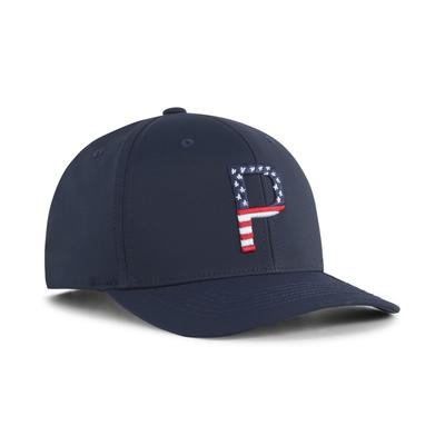 Casquette de Golf Porte-monnaie de Golf et Rayures 6 Panneaux Deep Glow [PUMA] Homme Marine/Blanc