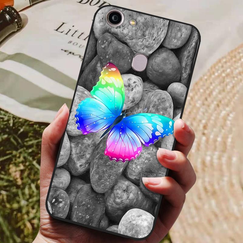 For OPPO F5 Case 6.0'' Flowers Wolf Soft TPU Phone Cases For OPPO F5 Youth F 5 / F7 /F9 Silicone Back Cover For OPPO F7 F9 F 7 9
