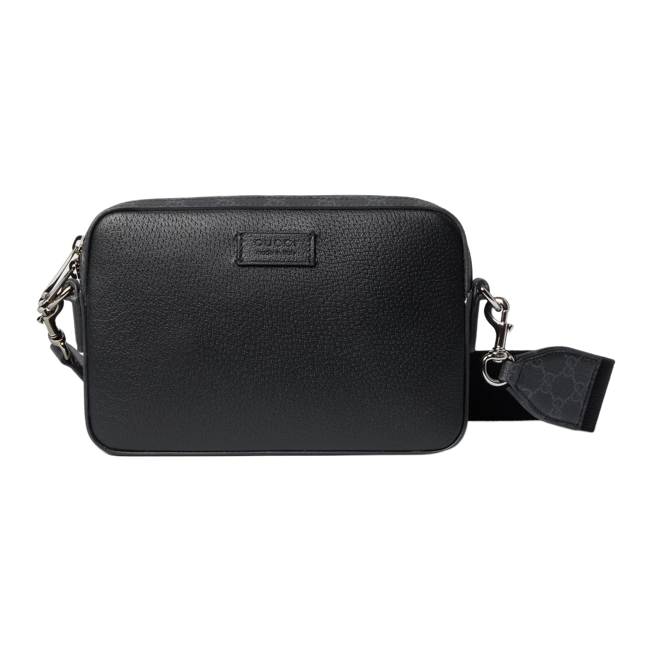 

Gucci Logo Zipper Detachable Adjustable Shoulder Strap Leather Crossbody Bag Small Men crossbody bag Black 795465-FADJK-1000 Basic Set (Bag+Dust Bag)