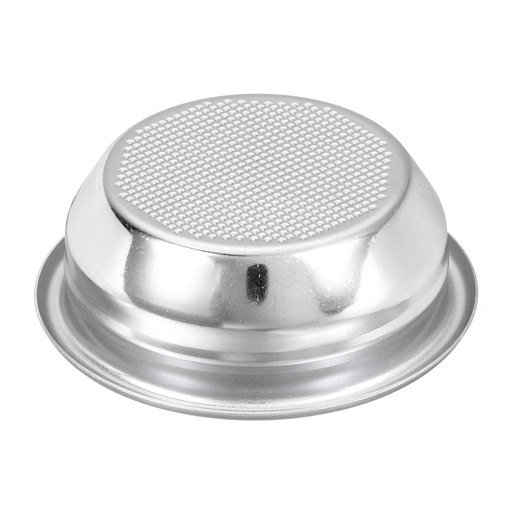 Uxcell 1pc 58mm Coffee Filter Stainless Steel Reusable Espresso Coffee Machine Bowl Basket Replacement Basket, 2-Cup