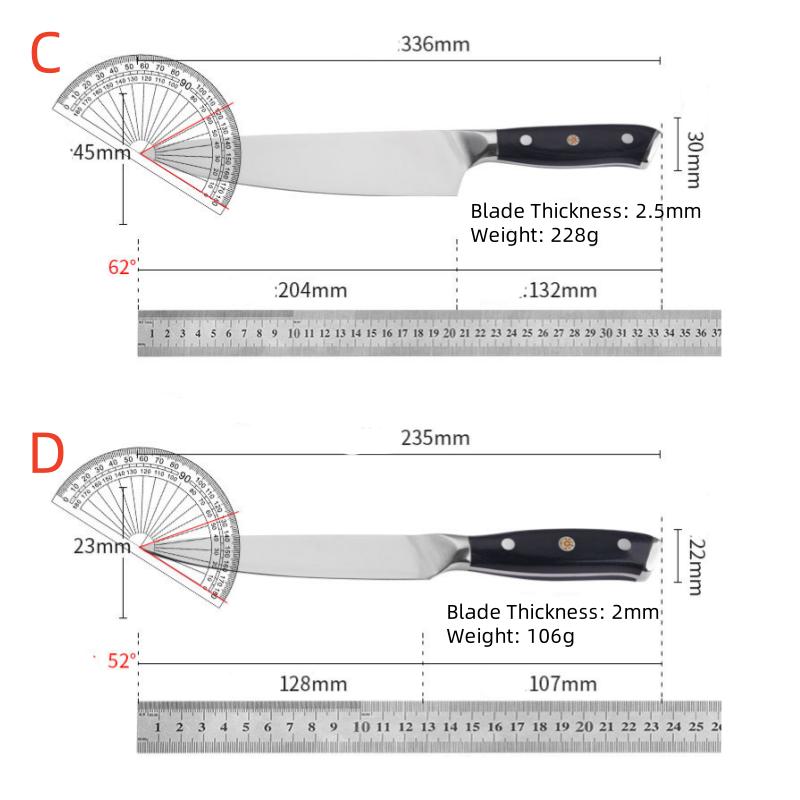 50Cr15Mov Stainless Steel Utility Knife Kitchen Paring Fruit Vegetable Knife Chef Knives Cutter Boning Knives