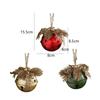 Handmade Christmas Gold Bells Pendant Iron Xmas Tree Hanging Bells  New Year Home Ornament