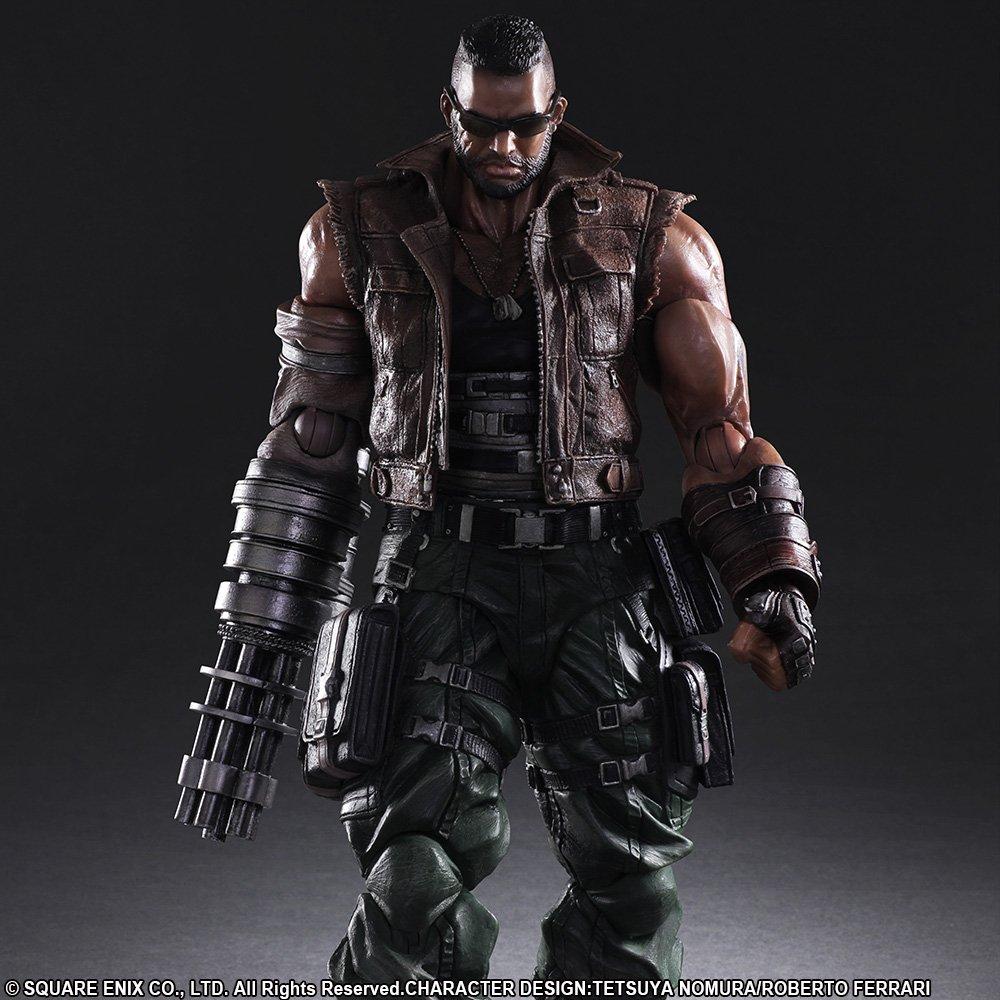 PLAY ARTS Kai FINAL FANTASY VII REMAKE Barrett Wallace Figurină mobilă pictată în PVC Nr. 2