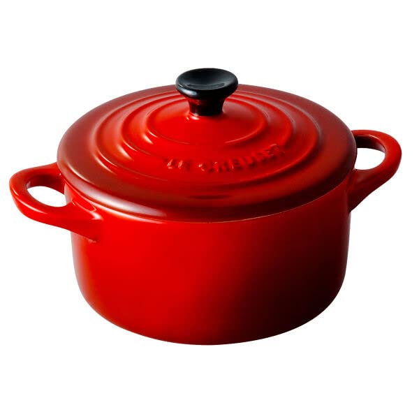 LE CREUSET Mini Cocotte, Cherry Red, Heat-Resistant, Microwave, Oven, and Dishwasher Safe [Official Japanese Product]