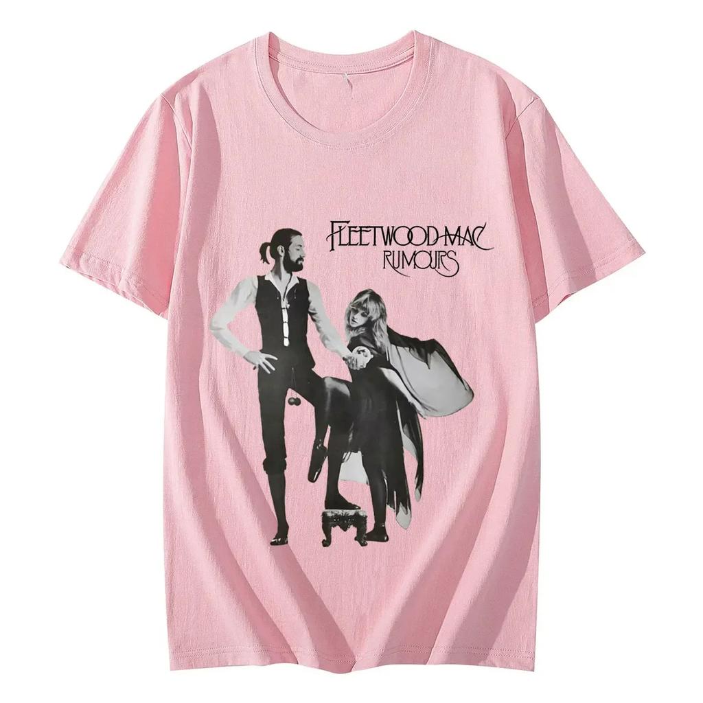 2026 Fleetwood Mac Rumours Graphic T Shirt Rock Hip Hop Vintage Short Sleeve Tshirt Womens Street Fashion Trend Tshirts