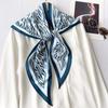 Retro Pony Triangle Scarf Waist Scarf Female Versatile Foreign Style Advanced Sense Old Money Wind Silk Scarf Scarf Accessories Supply