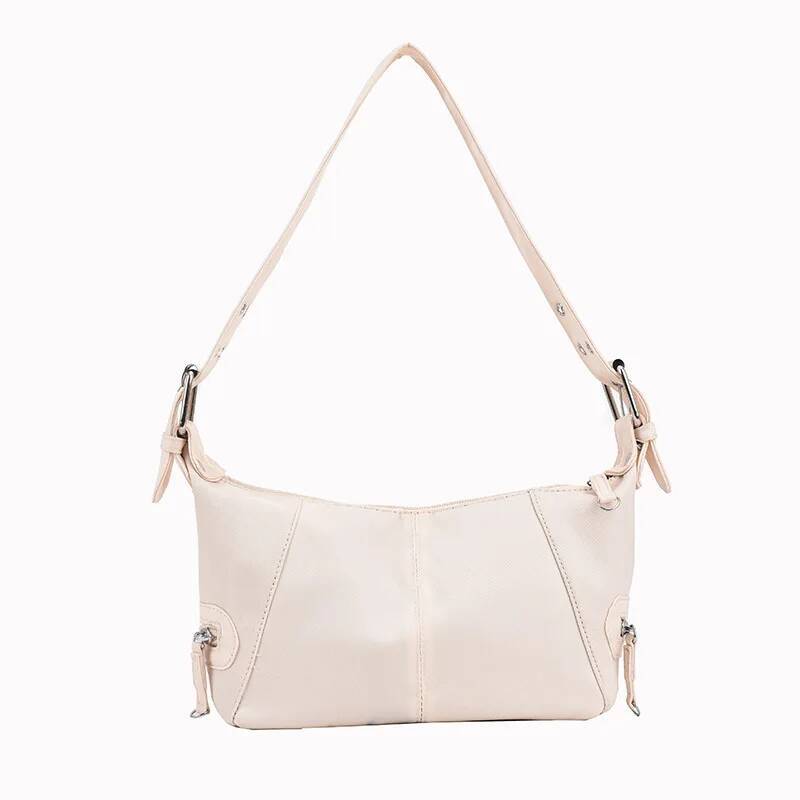 2026 New Korean Style Niche Design Trendy Cool Biker Style Underarm Bag For Women Commuting
