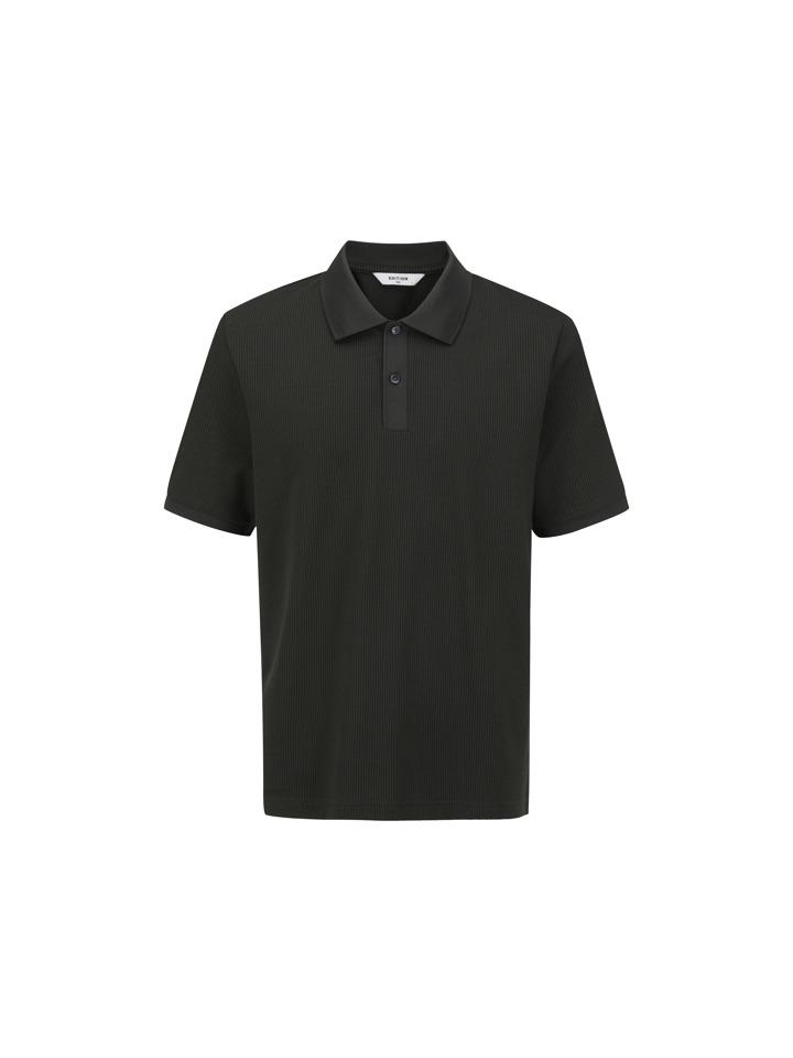 Edition Men S) Two-Tone Mini Pattern Polo Shirt_Nef2Tt1624Kh Kh (Khaki) / 110