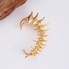 2025 New Punk Ear Clip Skeleton Spike Silver Color Metal Unisex Ins for Women Men Couple Earring Jewelry Gift