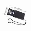 Acrylic Lens Jewelry Magnifier LED UV Light Magnifying Glass for 30X, 60X Watch Repair