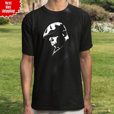T-shirt Biggie Smalls Manica Corta Stampata Ispirata Hip Hop Rapper Girocollo Top