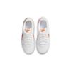 Nike Court Borough 2 Low 2 Slip Resistant Lightweight Cushioning Low top Kids' Skateboarding Shoes White Orange BQ5448-114