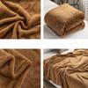 Solid Color Blanket Flannel Blanket Soft Bedsheet Air Conditioning Cover Blanket Double-sided Flannel All Season Coral Fleece Blanket