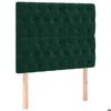 Tête de lit - Maison Exclusive - Velours vert foncé - 90 x 7 x 118/128 cm - Hauteur réglable