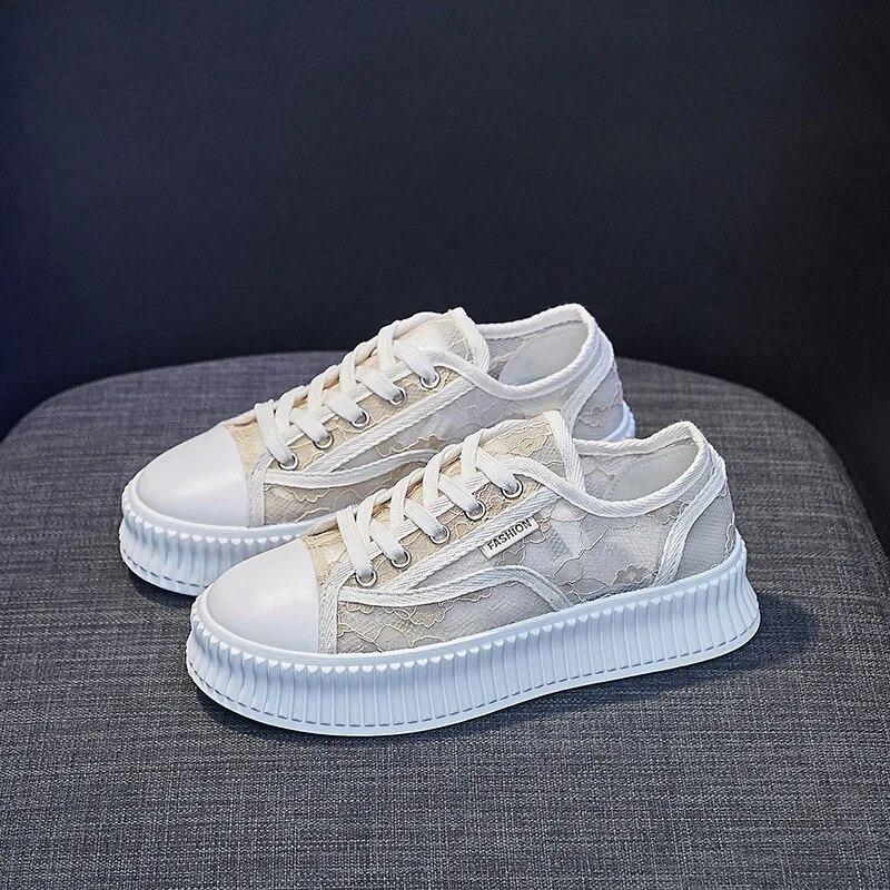 

Вулканизированная обувь, женские летние трендовые сетчатые дышащие парусиновые кроссовки, женские кроссовки на плоской подошве, теннисные спортивные кроссовки, Zapatos De Mujer 35