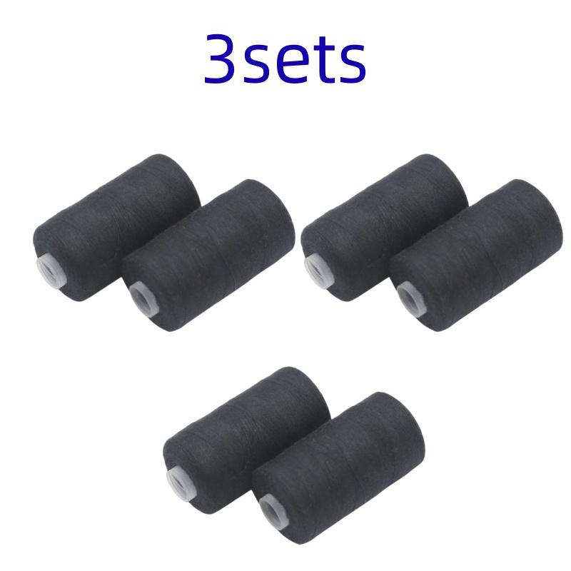 500M Sewing Thread Polyester Thread Set Strong And Durable Black White Sewing Threads For Hand Machines