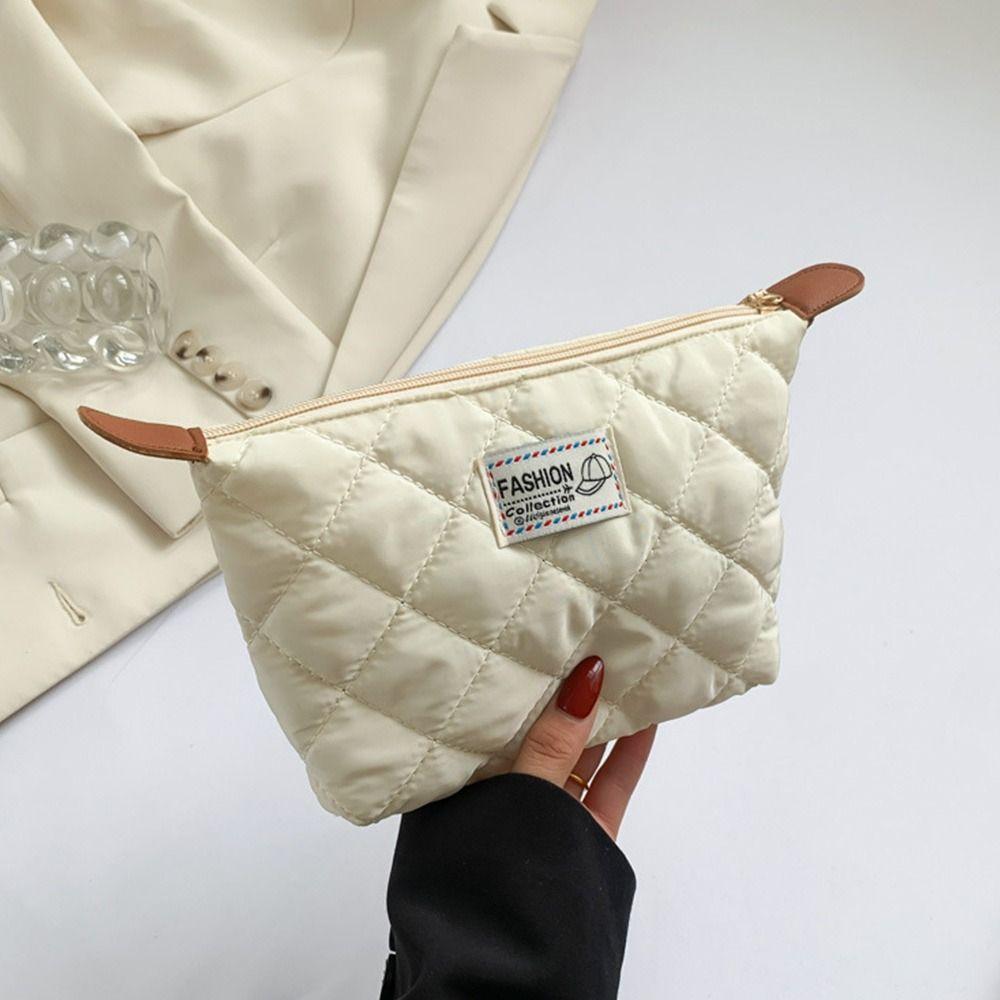 Travel Quilted Cosmetic Bag Multifunctional Large Capacity Waterproof Handbag Cosmetic Cases Women