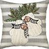 Merry Christmas Decor Cushion Cover 45x45 cm Pillow CaseCartoon Reindeer Santa Claus Printed Throw Pillowcase Linen Pillow Cover