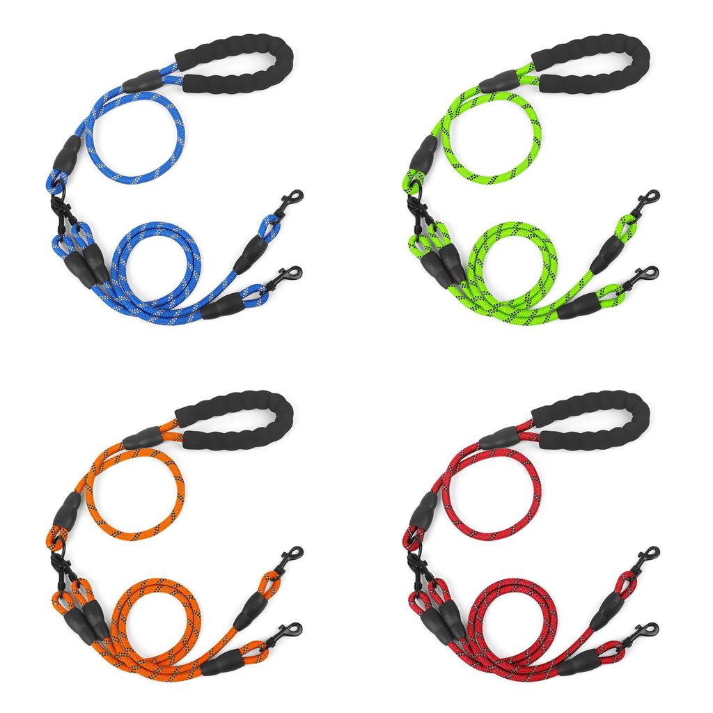 Guinzaglio in Nylon per Animali Domestici con Design a Maniglie Multiple per Passeggiate e Addestramento Cani