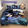 3Pcs Powerful Anime Hero Action Bedding Set Soft Fabric Duvet Cover Pillowcases Home Xmas Halloween Gift 1 Duvet Cover 2 Pillowcase S1520