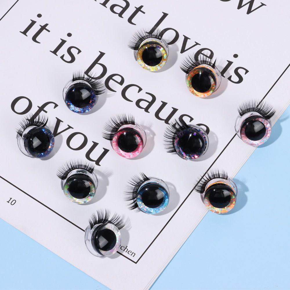 Cheap Toy Parts DIY Stuffed Toys Accessories Eyes +Eyelash Eye