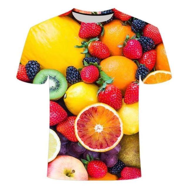 

Модная футболка с рисунком овощного перца для мужчин, футболка с 3d принтом, летние повседневные забавные топы с круглым вырезом и короткими рукавами, футболки XXL