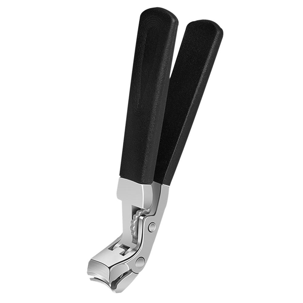 

1 шт. Кусачки для ногтей с уловителем, предохранительной защелкой, скошенной головкой, кусачки-триммер для ногтей, кусачки для ногтей на ногах для толстых ногтей чёрный