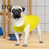 Dog Vest Solid Color Round Neck Elastic Pet Clothes Cotton T-shirt Summer Puppy Costume