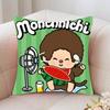 Cartoon Animation M-Monchhichi Pillow Case Fashion Square Pillowcase Bedroom Sofa Room Ins Decoration Leisure