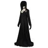 Auf Lager Moth Lady Böse Cosplay Fantasia Village Vampir Dame Dimitrescu Kostüm Damen Schwarzes Kleid Halloween Karneval Party Anzug