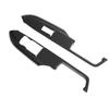 2pcs Inner Door Armrest Panel Trim Cover Carbon Fiber Replacement for Ford Mustang RHD 2015‑2021